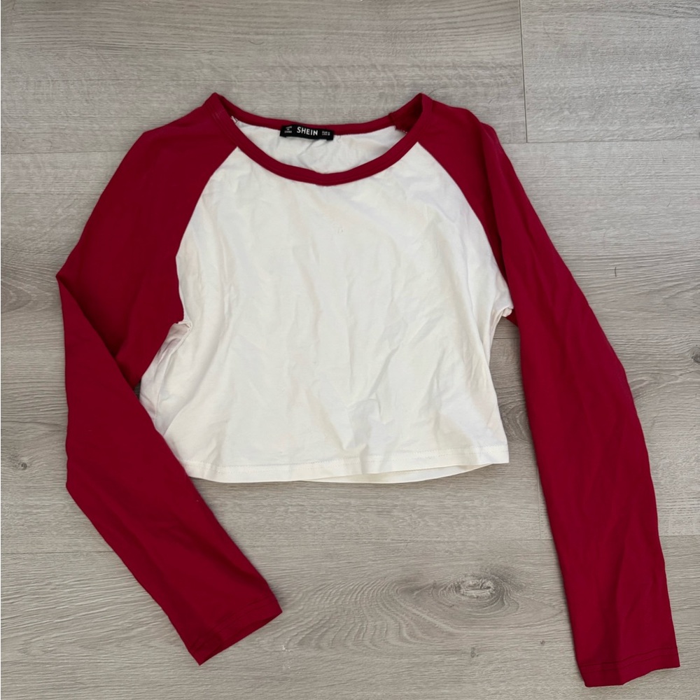 cropped baseball tee